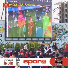 Ankara'da A Milli Takım'ın galibiyeti coşkuyla karşılandı