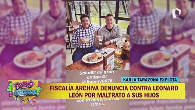 Leonard León: archivan denuncia de Karla Tarazona por maltrato psicológico a sus hijos