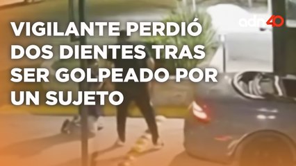 Vigilante de la tercera edad es golpeado por un cobarde neandertal