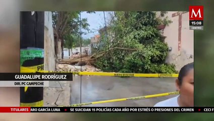 Campeche interrumpe actividades escolares y laborales a causa de las intensas lluvias