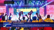 ¡Brasil lidera participación latinoamericana en los juegos BRICS! DEPORTES TELESUR 17-06-2024