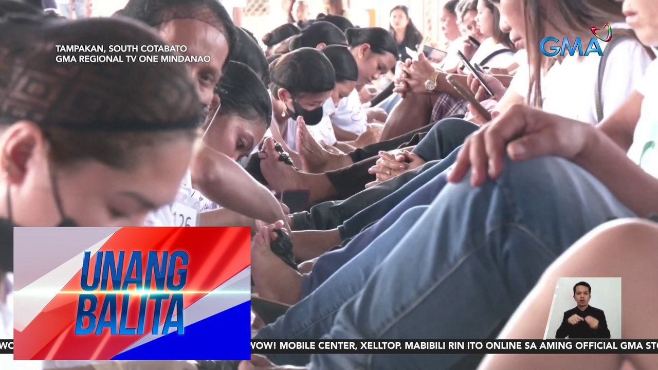 1,447, binigyan ng libreng pedicure para makuha ang "Most Pedicures Given in 8 Hours" ng Guinnes World Records | Unang Balita