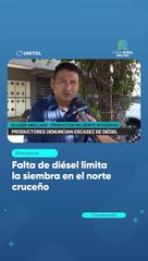 Falta de diésel limita la siembra en el norte cruceño