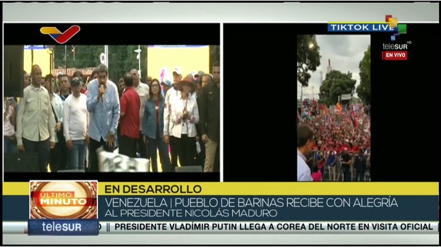 Pueblo de Barinas se moviliza masivamente en respaldo al presidente Nicolás Maduro