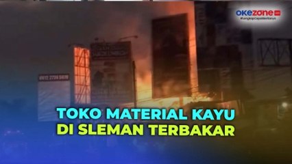 Toko Material Kayu di Sleman Terbakar, Kerugian Ditaksir Puluhan Juta Rupiah