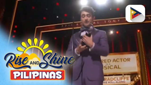 TALK BIZ | Daniel Radcliffe, nanalo ng kaniyang first Tony award para sa musical na 'Merrily We Roll Along'
