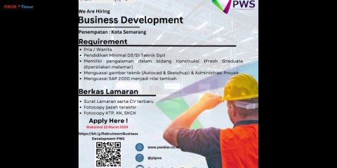 Buruan Daftar! PT Putra Wijayakusuma Sakti Membuka Lowongan Kerja untuk Lulusan SMA/SMK Sederajat, Posisi sebagai Operator Produksi