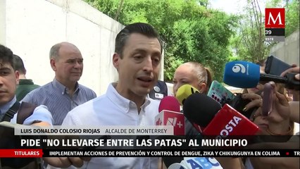 El alcalde de Monterrey se deslinda de MC y pidió que no “se lleven entre las patas” al municipio