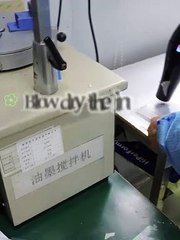 Blow dry the ink to match the color