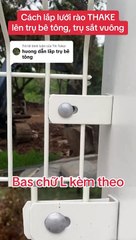 lắp rưới hàng rào lên trụ bê tông Call/Zalo: 0785 568 858