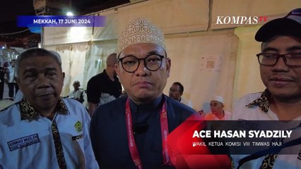 Momen Anggota DPR Arteria Dahlan dan Ace Hasan Cek Jemaah Haji yang Tidur di Lorong Tenda