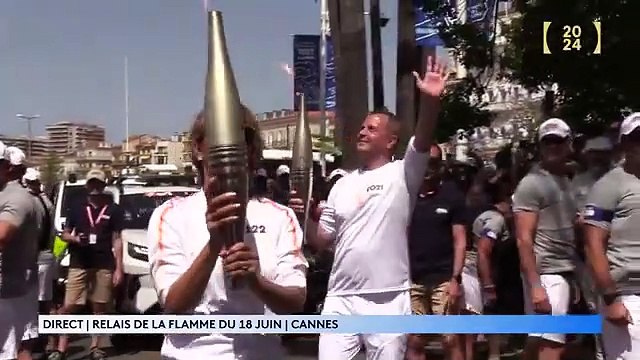 Surprise : une star américaine a porté le relais de la flamme olympique à Cannes !