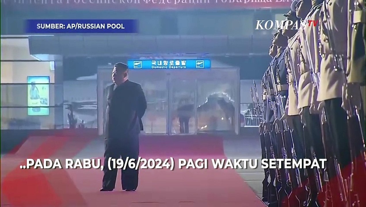 Momen Presiden Rusia Putin Disambut Pelukan Kim Jong Un hingga Karpet Merah saat Tiba di Korea Utara