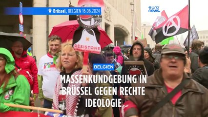 Großkundgebung gegen Rechts: 4.500 Menschen protestieren in Brüssel
