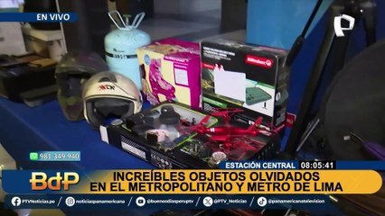 Katana, Bicicleta y hasta un parlante entre los objetos olvidados en el Metropolitano