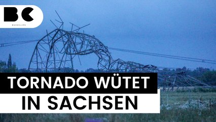 Tornado hinterlässt Spur der Zerstörung in Sachsen!