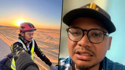 Gigih lelaki ini kayuh basikal nak buat haji, tapi sayang belum rezeki