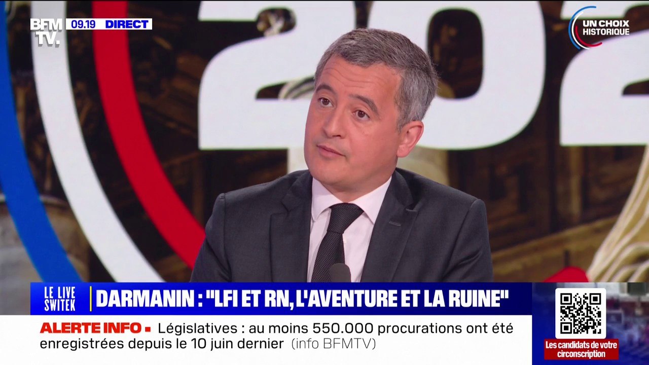 JO 2024: Gérald Darmanin évoque "504.000 enquêtes administratives" pour le dispositif de sécurité