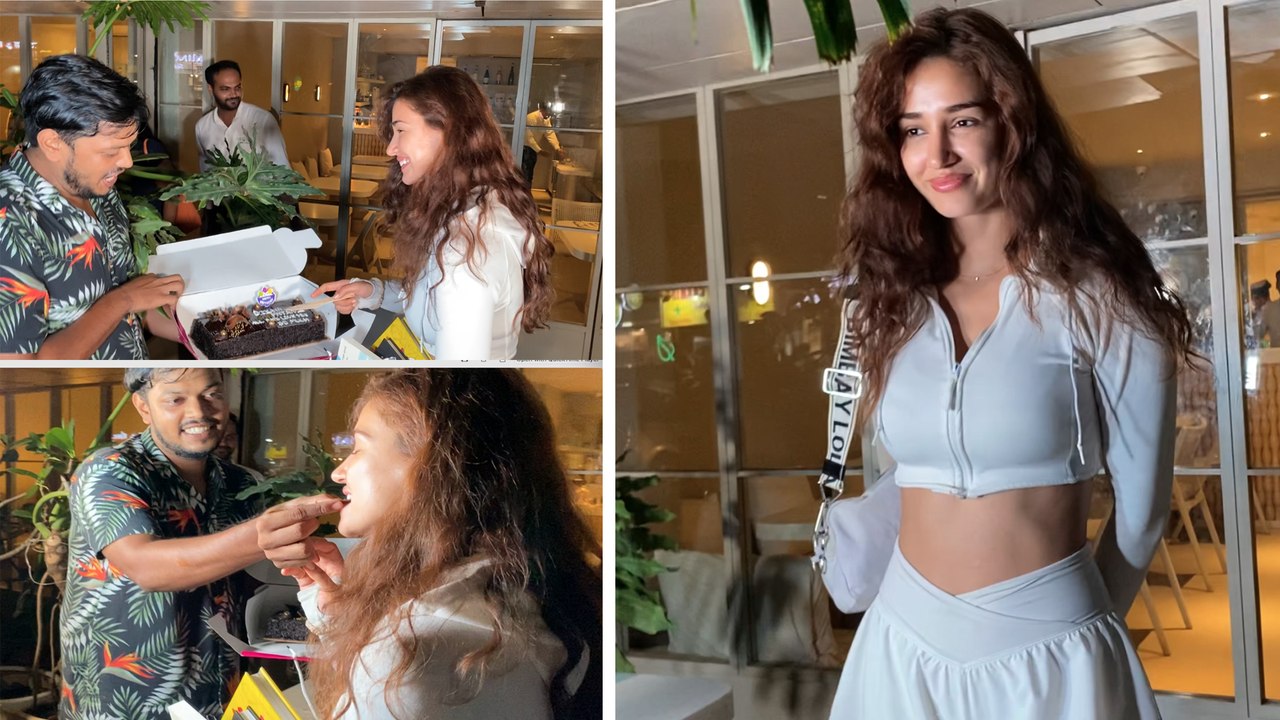 पैपराजी के साथ Disha Patani ने सेलीब्रेट किया अपना बर्थडे बैश