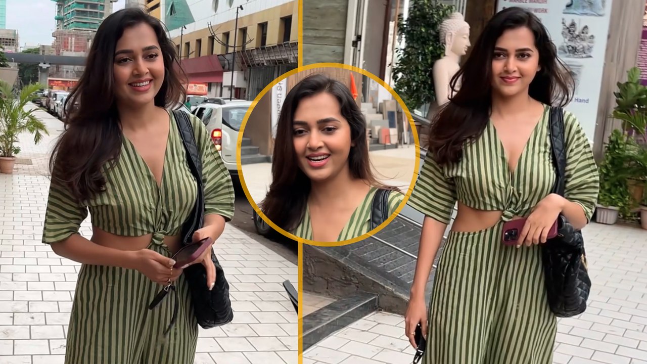 पैपराजी को सामने देख अचानक असजह हुई Tejasswi Prakash, ऐसा था रिएक्शन