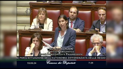 Autonomia, Schlein: disegno antistorico e ingiusto approvato di notte
