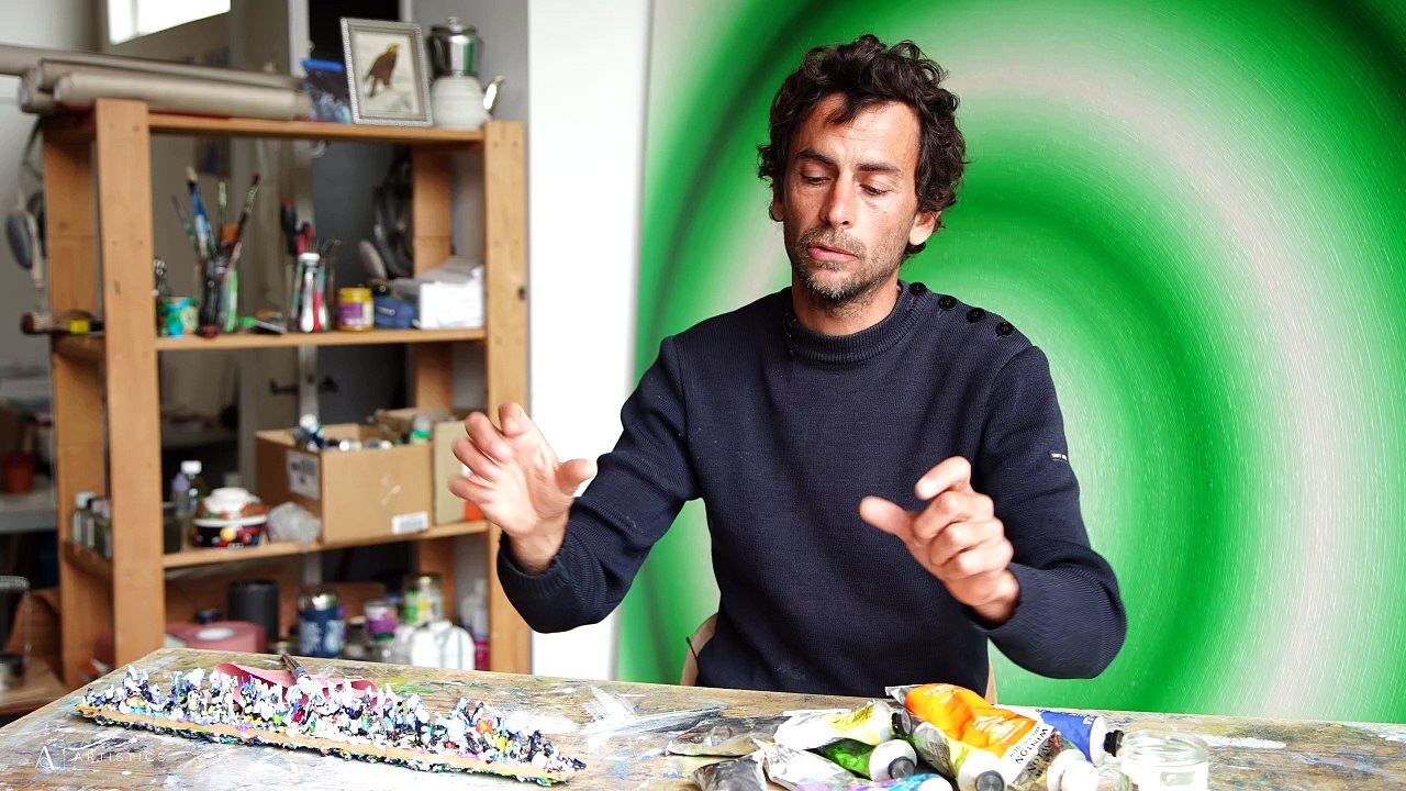 Painting with oils and light I In the studio with French abstract painter Mathieu Piffeteau