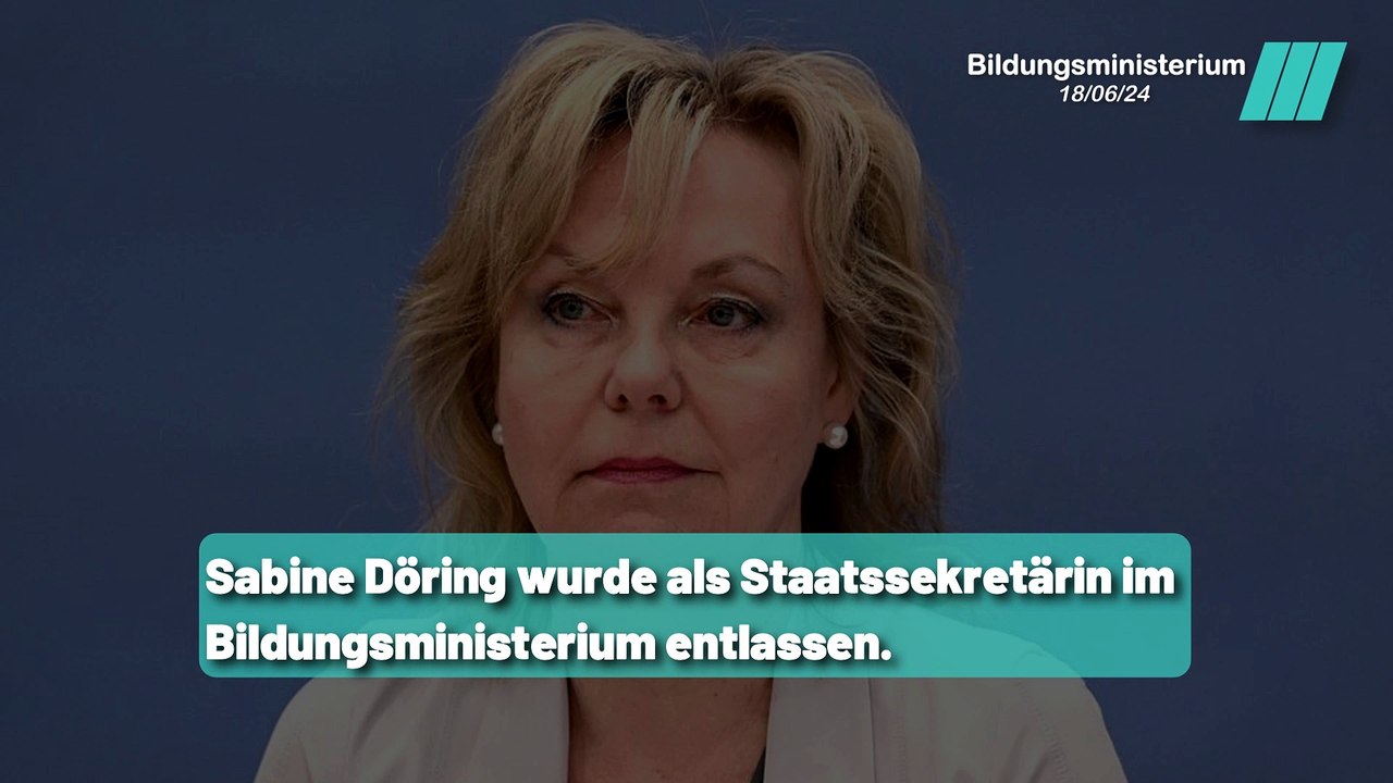 Entlassung als Staatssekretärin und ihre finanziellen Bezüge