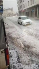 Tromba de agua y granizo en Trespaderne