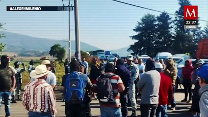 Protesta de policías en Michoacán causa incidente con inspectores de aguacate