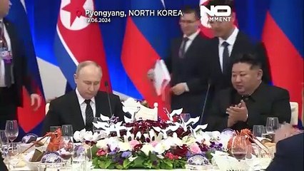 Vladimir Putin e Kim Jong Un: proverbi e brindisi alla cena di Pyongyang