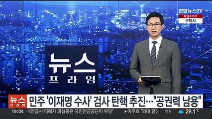 민주 '이재명 수사' 검사 탄핵 추진…"공권력 남용"