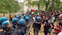 Il video degli scontri a Bologna al parco Don Bosco: ambientalisti contro il taglio degli alberi