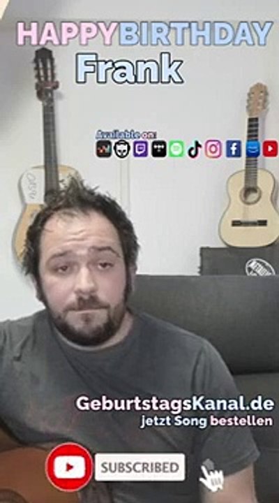 Happy Birthday, Frank! Geburtstagsgrüße an Frank