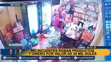 ¡De nunca terminar! Delincuentes golpean a adulta mayor para robar tienda en Comas