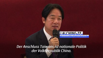 Taiwans Präsident will sich chinesischem Druck "nicht beugen"