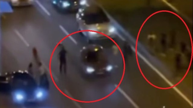 Alkollü sürücü polise çarptı