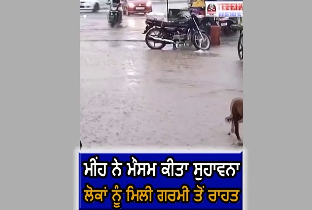 ਦੇਖੋ ਮੀਂਹ ਨੇ ਮੌਸਮ ਕੀਤਾ ਸੁਹਾਵਨਾ ਲੋਕਾਂ ਨੂੰ ਮਿਲੀ ਗਰਮੀ ਤੋਂ ਰਾਹਤ.............