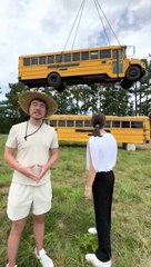 MrBeast How Many School Buses Can We Stack