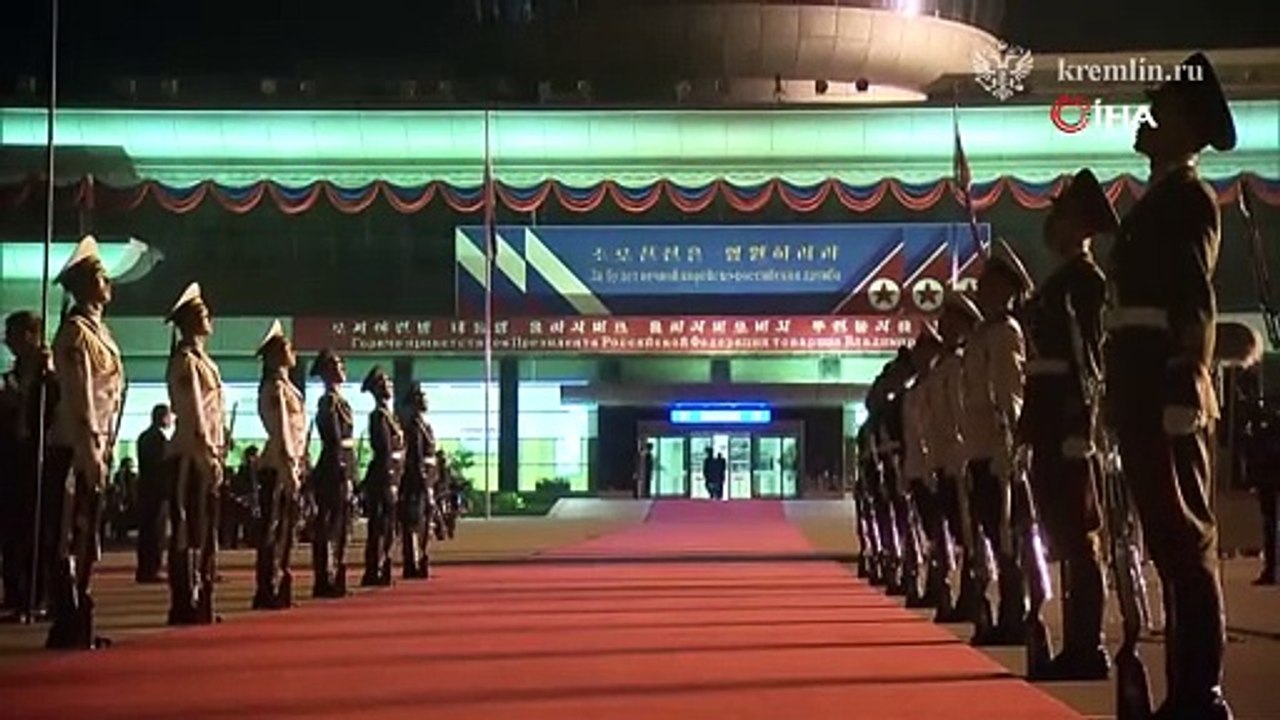 Putin Kuzey Kore'ye gitti, Kim Jong Un böyle karşıladı
