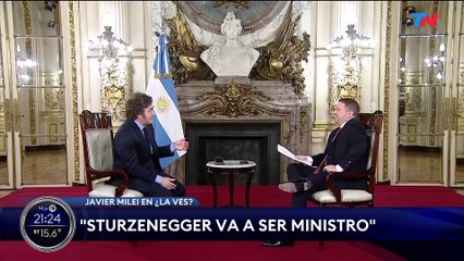 Javier Milei: "Nadie le va a tocar el culo a Caputo acá"