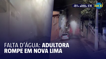 Adutora rompe e moradores da grande BH acordam sem água
