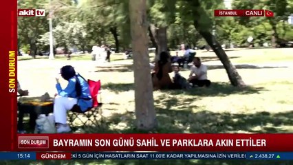 Avcılar sahilinde bayram yoğunluğu