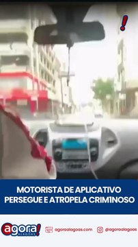 MOTORISTA DE APLICATIVO PERSEGUE E ATROPELA CRIM1NOSO