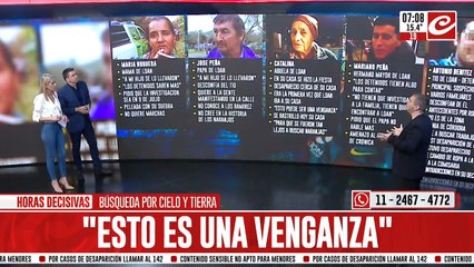 Búsqueda contra reloj de Loan: encontraron una media ensangrentada
