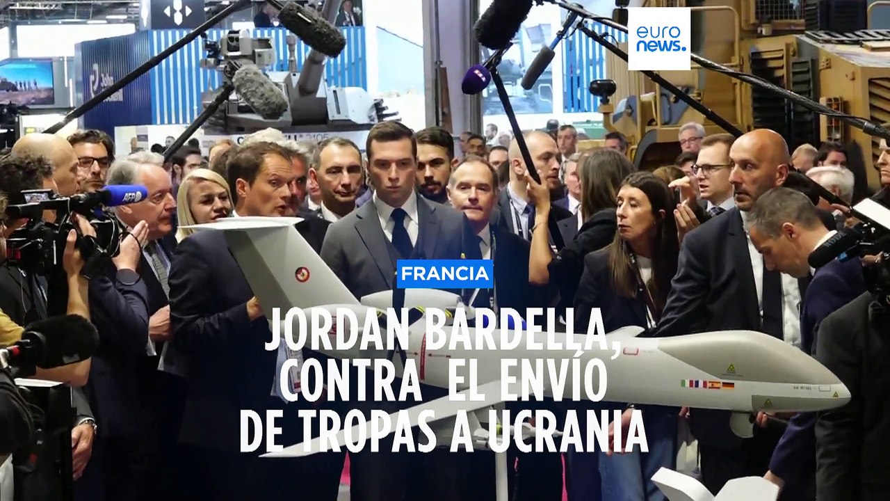 Jordan Bardella (Agrupación Nacional), contra el envío de tropas francesas a Ucrania