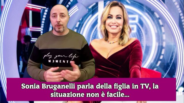 Sonia Bruganelli parla della figlia in TV, la situazione non è facile...