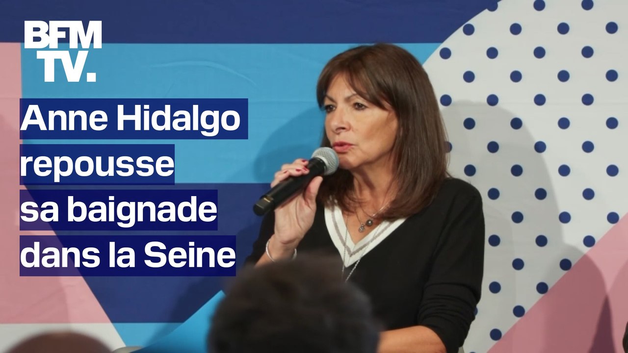 "Nous repoussons la baignade dans la Seine à la semaine du 14 juillet", annonce la maire de Paris