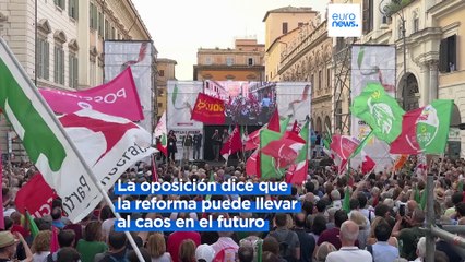 La oposición se une contra la reforma constitucional de Meloni