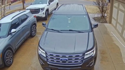 Security Camera catches woman getting a cold serving of 'Instant Karma'
