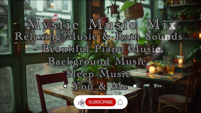 Relaxing Music & Rain Sounds Beautiful Piano Music, Background Music, Sleep Music • Romance •
